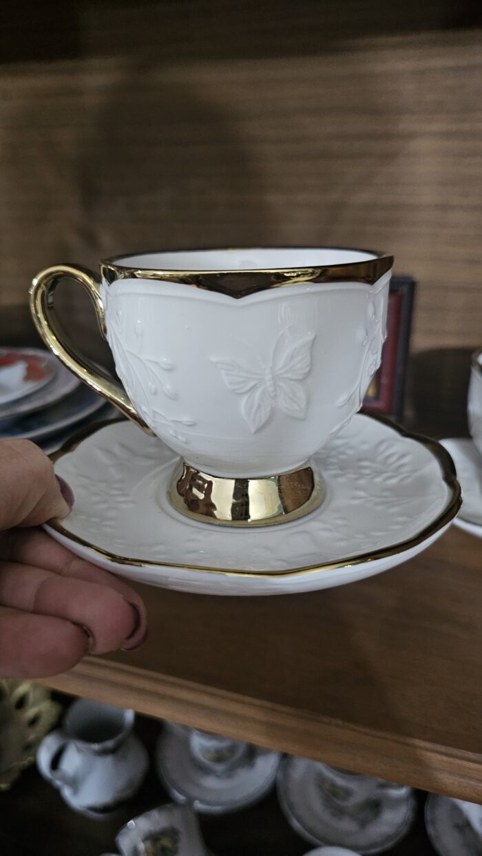 Gofre Detaylı Geniş Çay Fincanı - Image 1