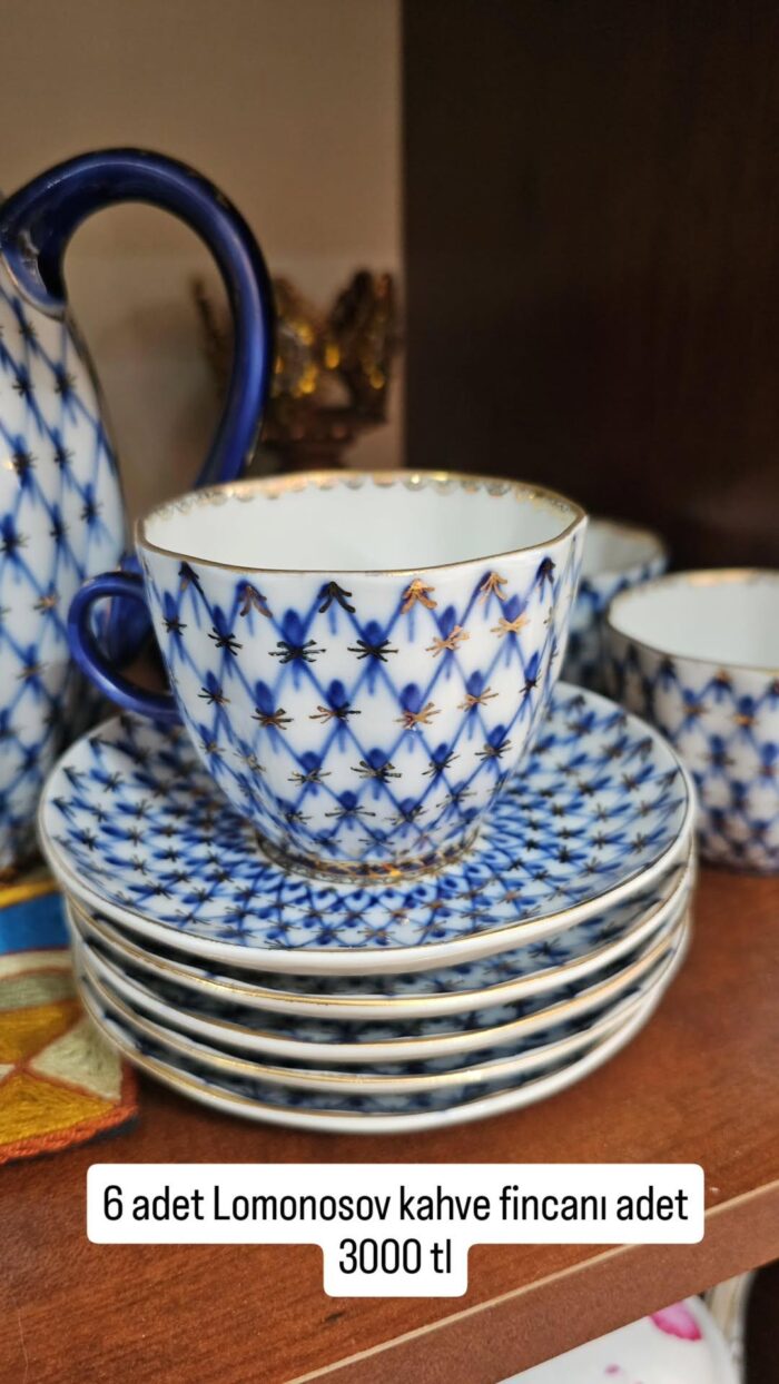 Lomonosov İmperial Porcelain Duble kahve fincanı - Image 1