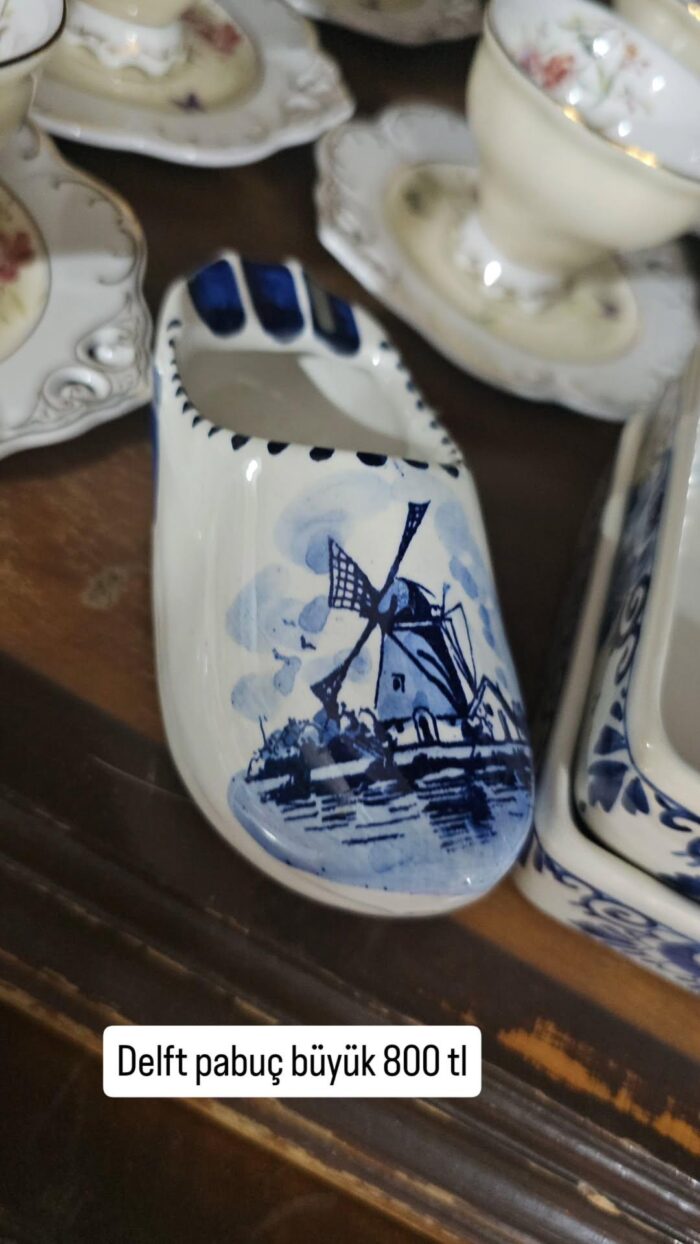 Delft Hollanda Blue Blanc 12 cm pabuç büyük - Image 1