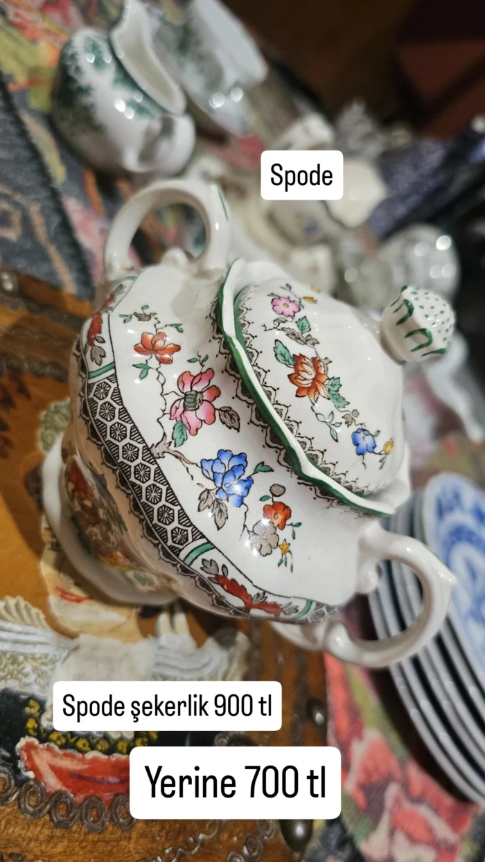 Spode Chinese Rose şekerlik - Image 1