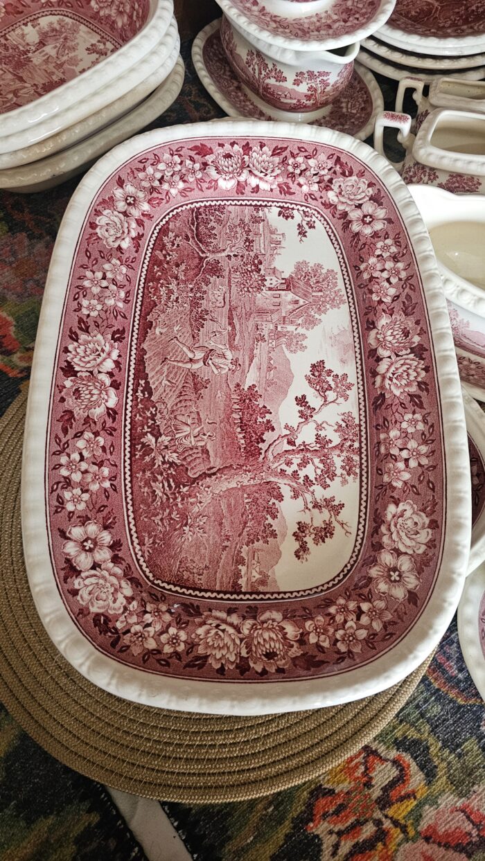 Villeroy Boch Rustikana Kırmızı 37 cm dev boy kayık tabaklar - Image 1