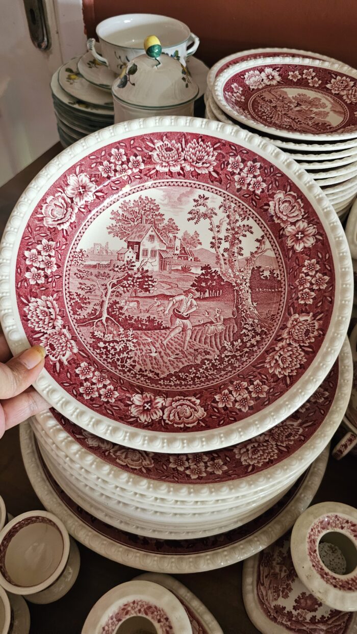 Villeroy Boch Rustikana kırmızı 23 cm Yemek Tabağı sulu yemek için - Image 1