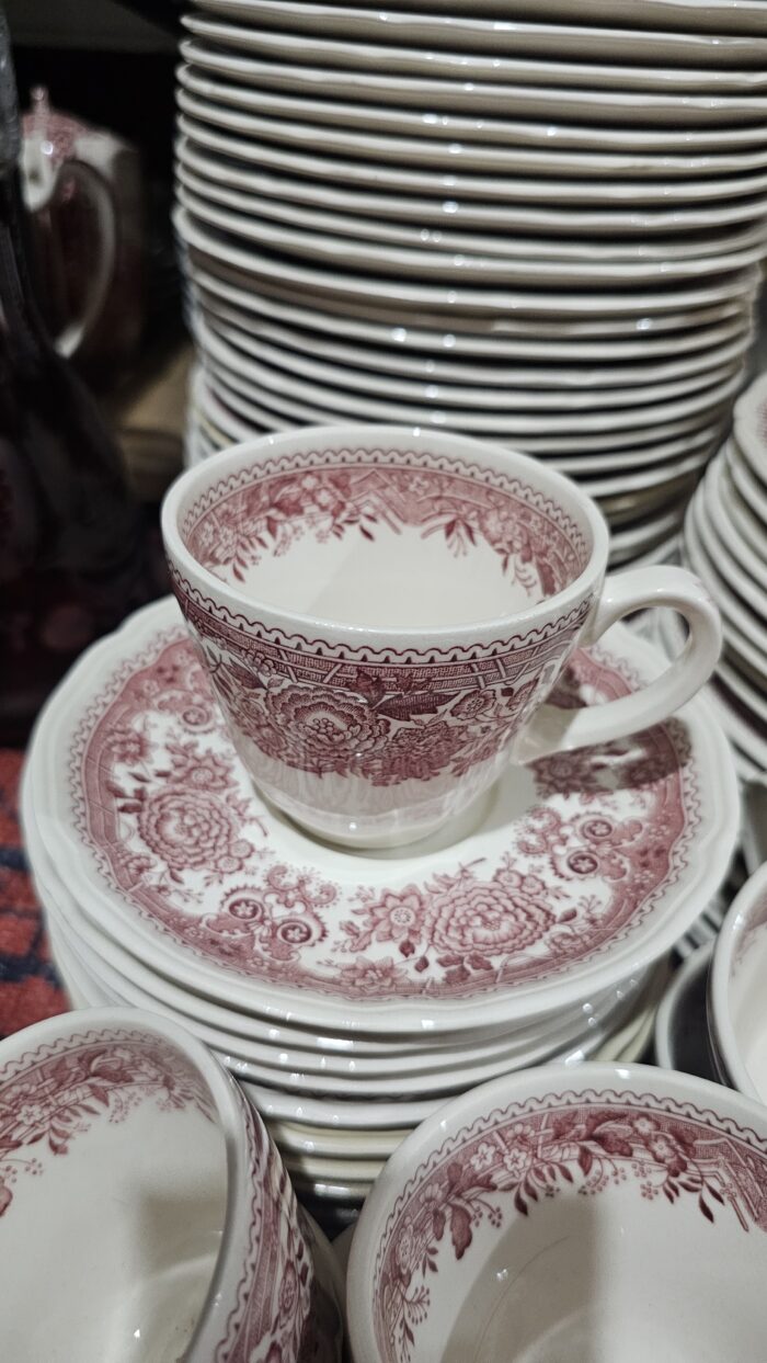 Villeroy Boch Burgenland Pembe Duble Kahve Fincanı - Image 1