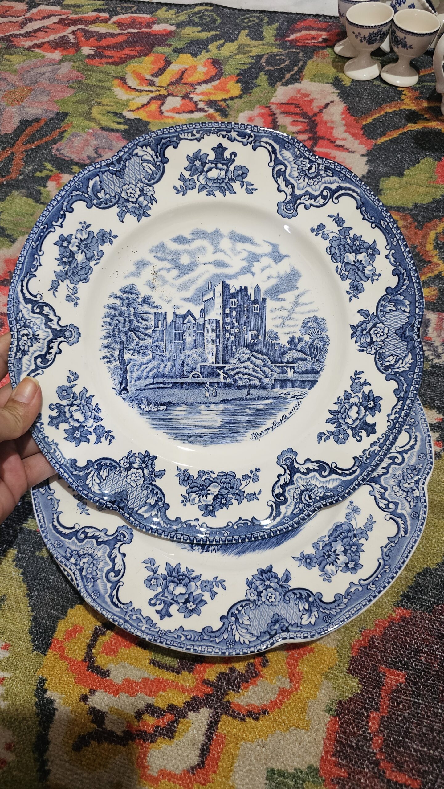 20250915_161905 Johnson Brothers Mavi 26 cm servis tabağı - Image 1