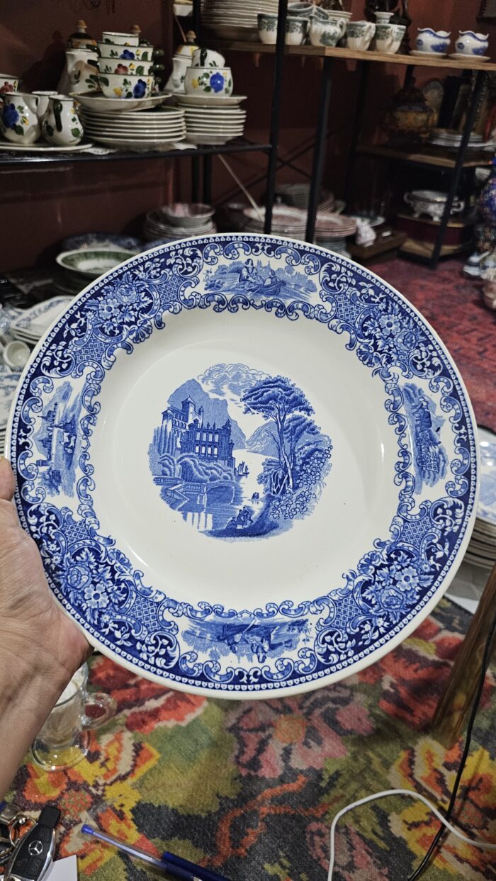 Castillo Holland mavi 30 cm orta sunum oval tabak - Image 1