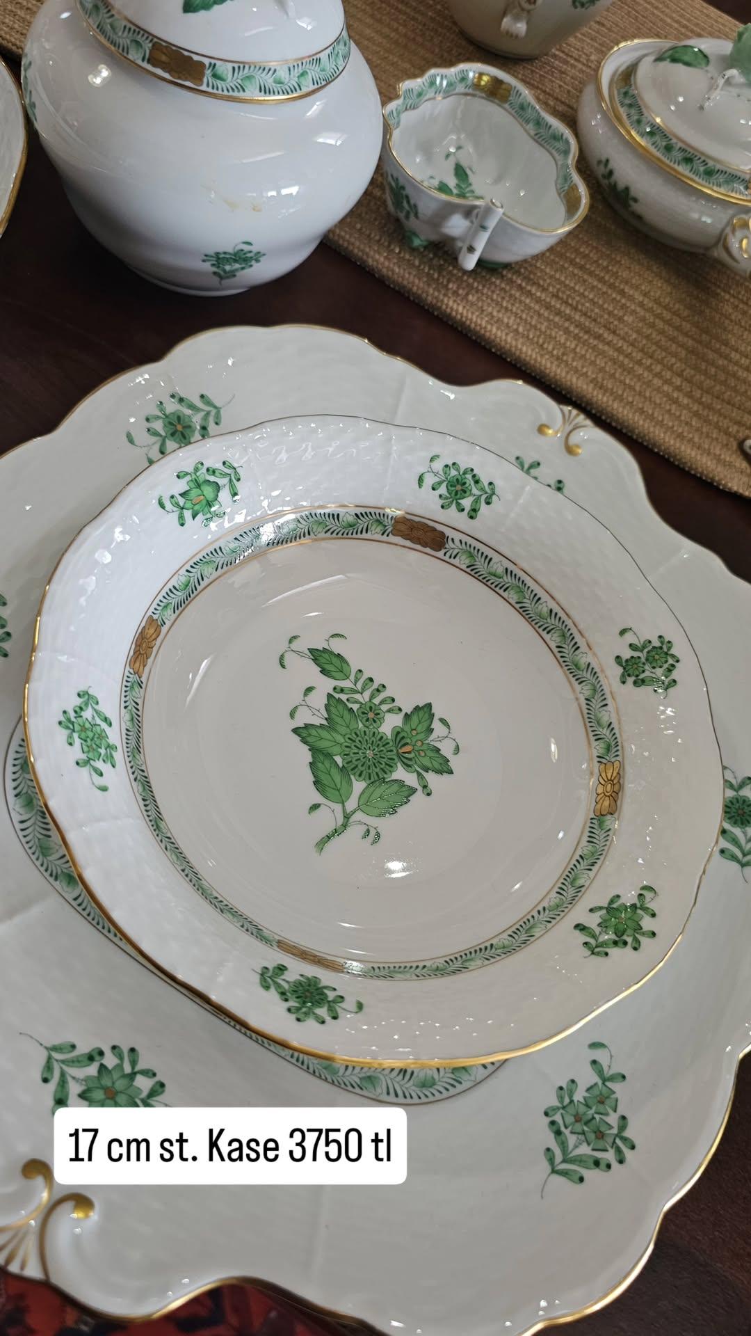 IMG_20251015_012740_810 Herend Yeşil Appony 17 cm kase - Image 1