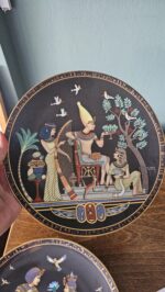 Osiris 22 cm Mısır Antik Duvar Tabağı Model 2