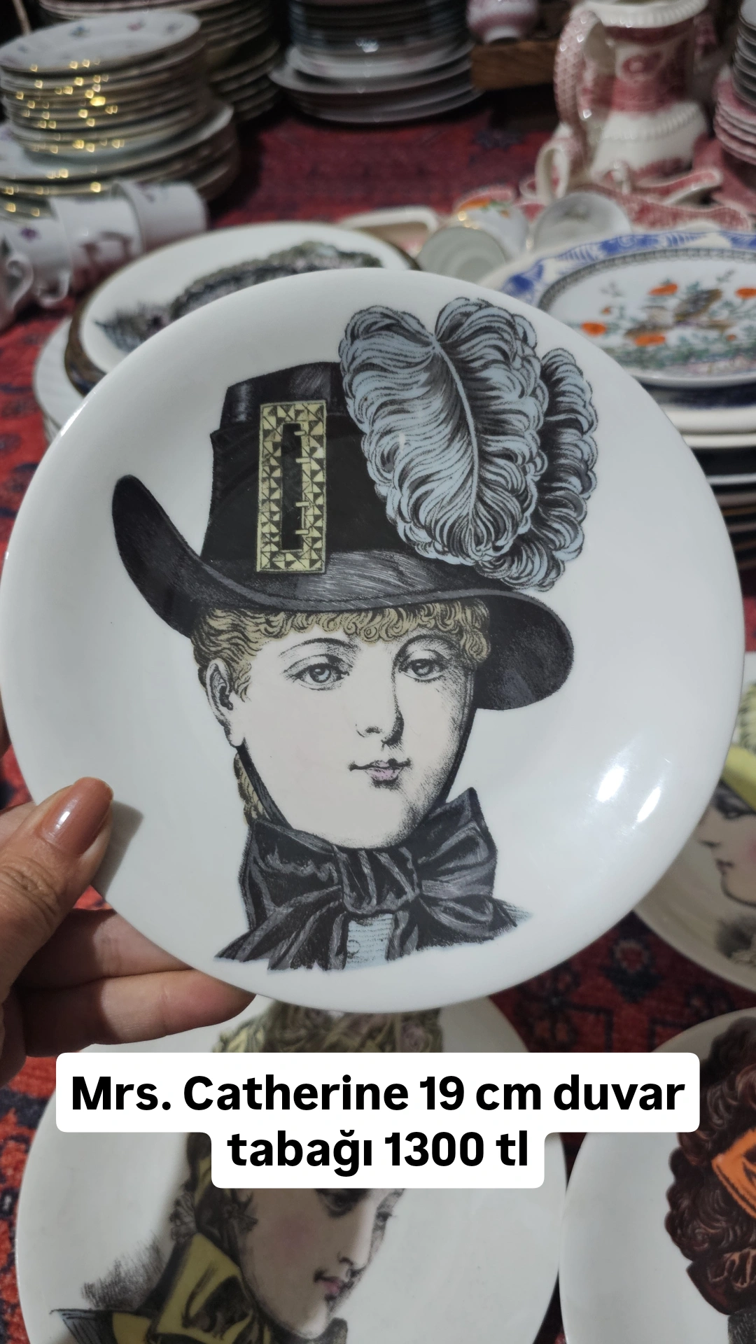 IMG_20251031_235302_432 Porcelain De Paris Fransa 19 cm Mrs. Catherine Duvar Tabağı - Image 1