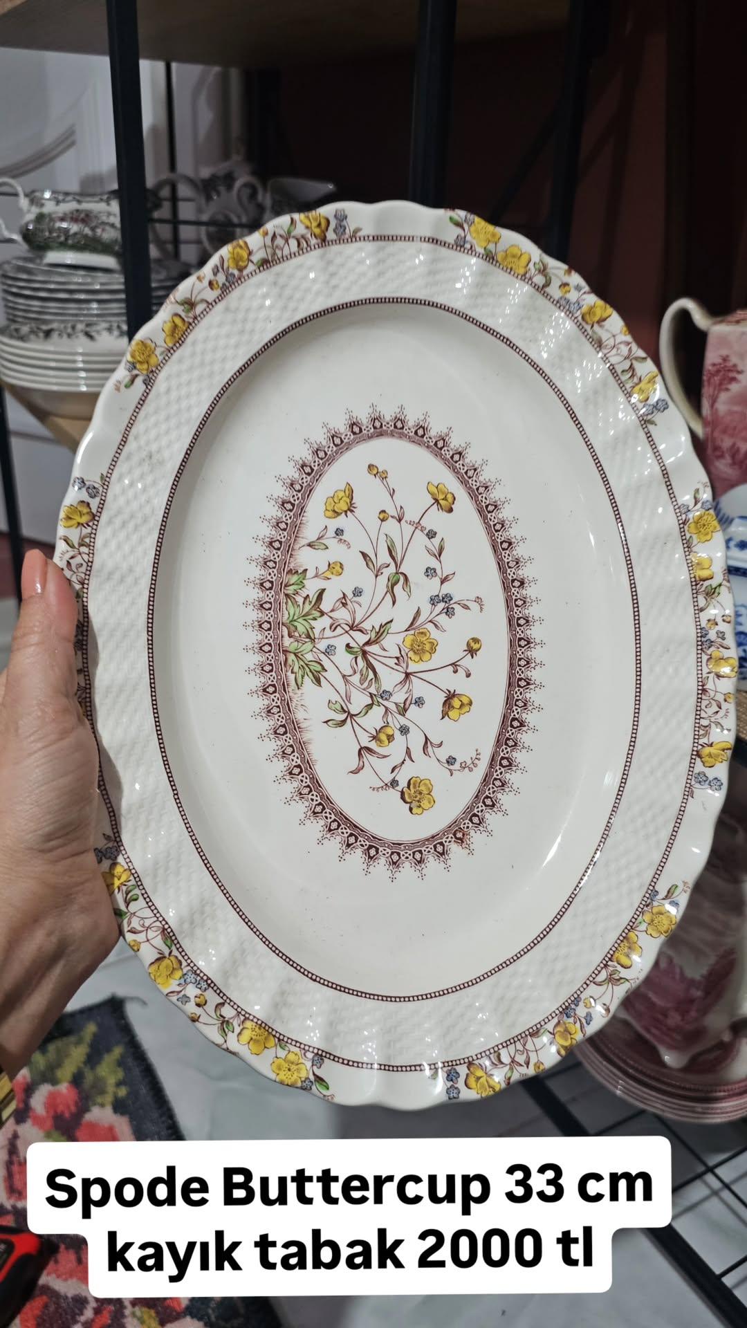 IMG_20251124_124219_677 Spode Buttercup 33cm Kayık Tabak - Image 1
