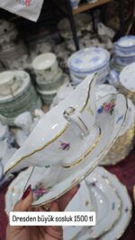 Hutchenreuther Dresden büyük kendinden tabaklı sosluk