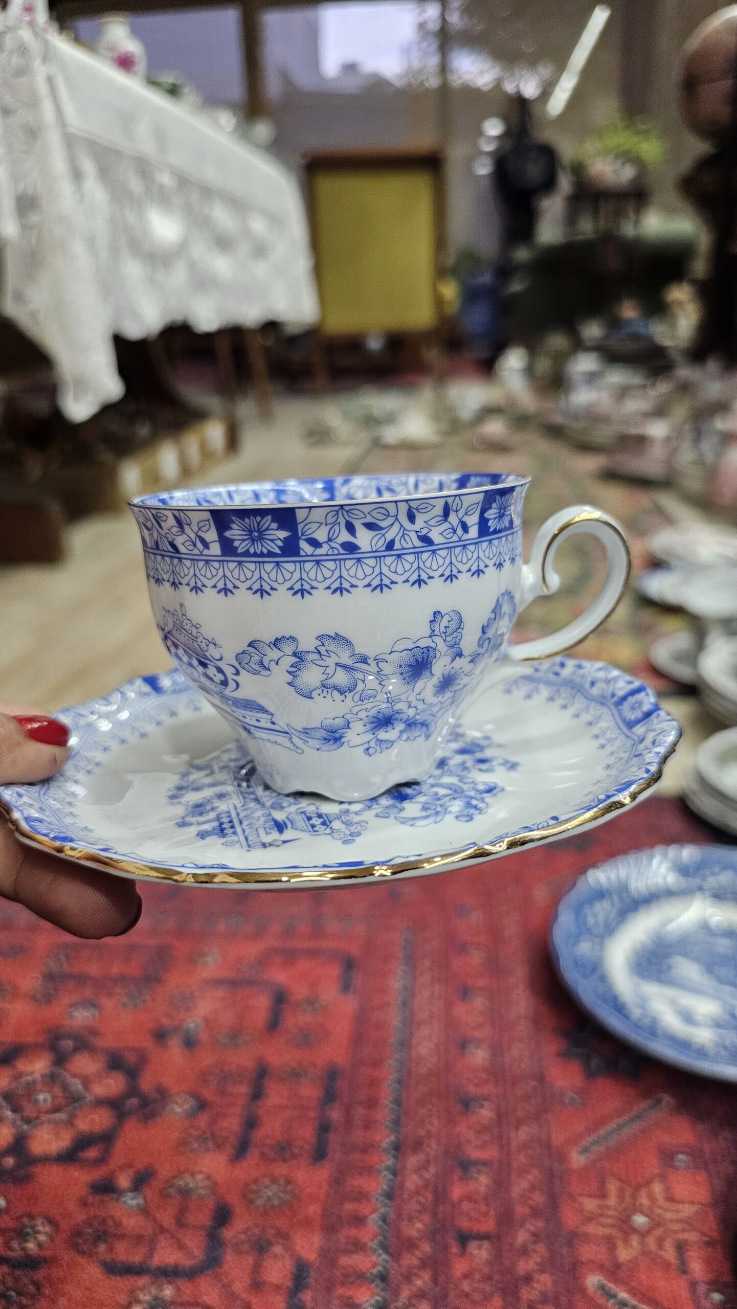 20260502_195925 Seltman Weiden China Blau küçük çay fincanı - Image 1