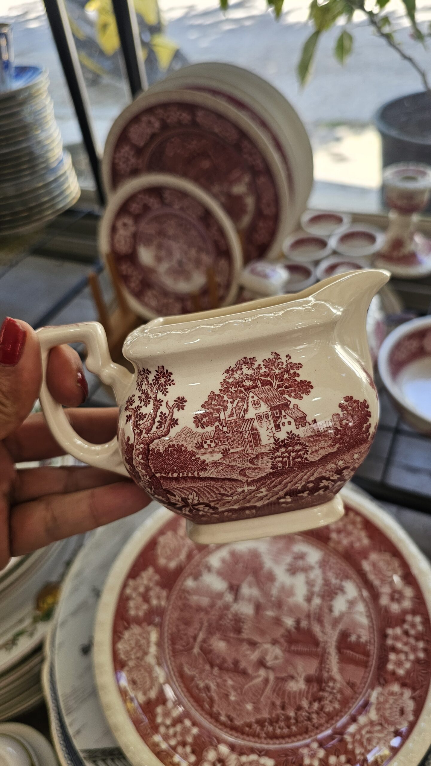 20260505_140646 Villeroy Boch Rustikana Kırmızı sütlük - Image 1