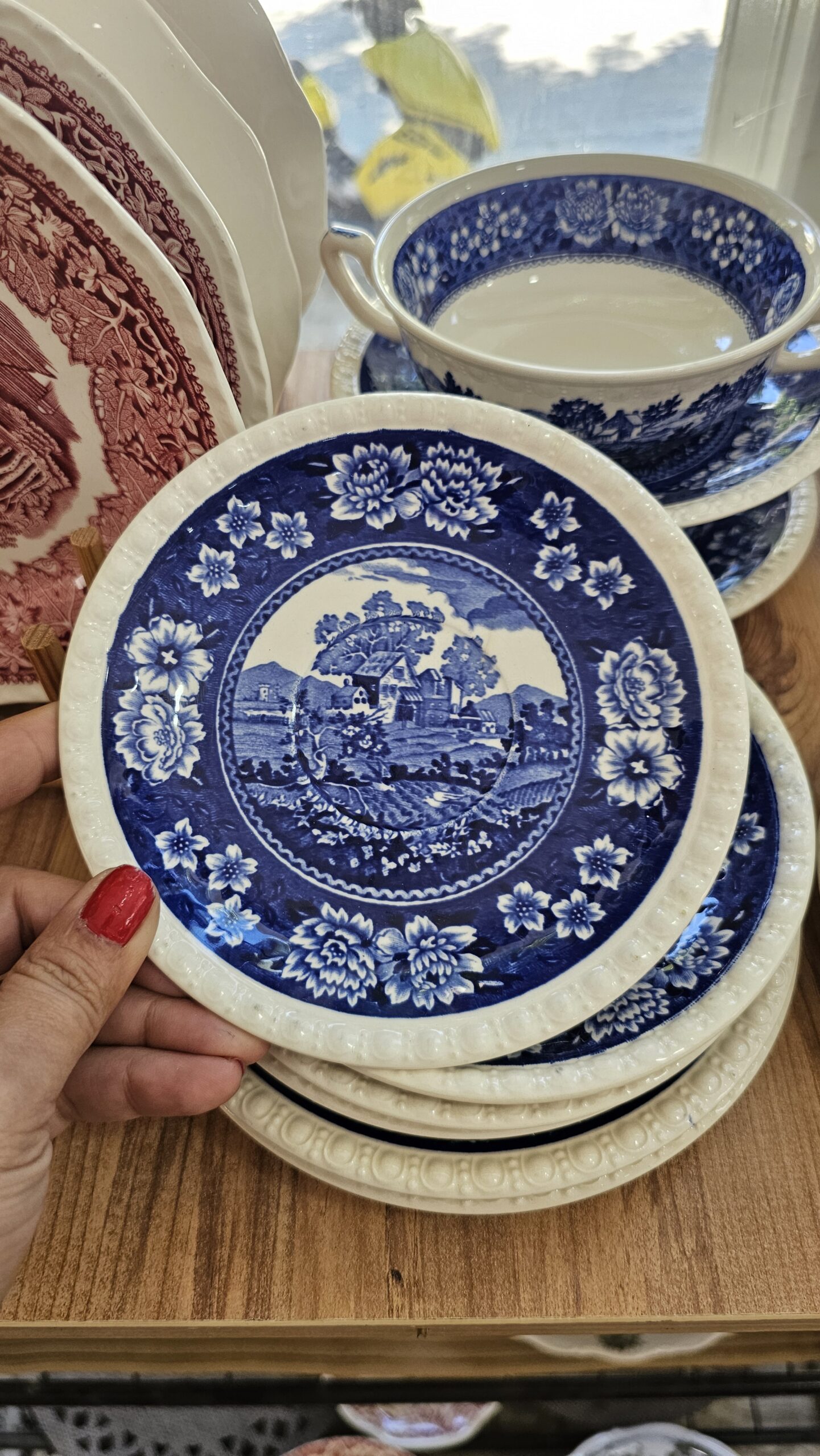 20260505_140831 Villeroy Boch Rustikana Mavi 15 cm ekmek tabağı - Image 1