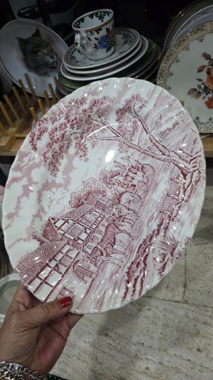Myott Royal Mail Pembe Kayık Tabak 30 cm