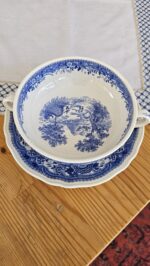 Villeroy Boch Mavi Burgenland konsome ekmek tabağı dahil - Image 2