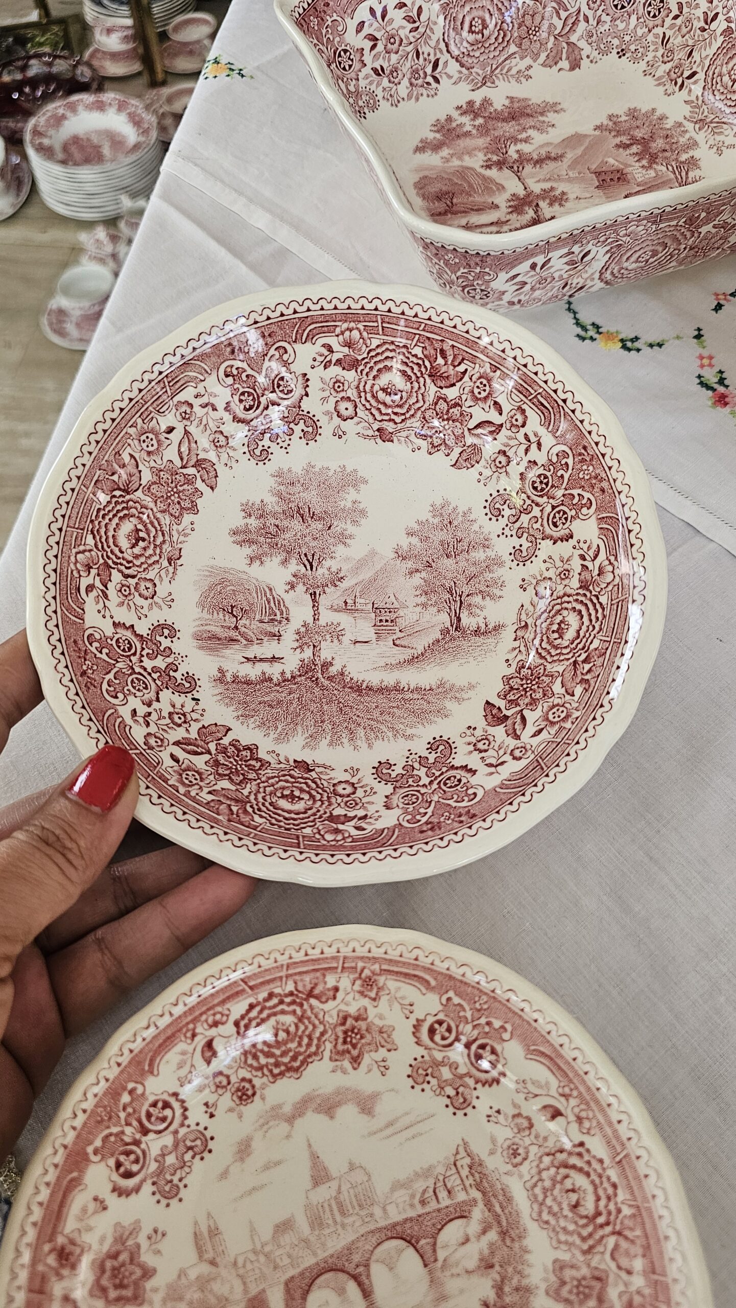 20260702_153625 Villeroy Boch Pembe Burgenland 16 cm çorba kasesi - Image 1
