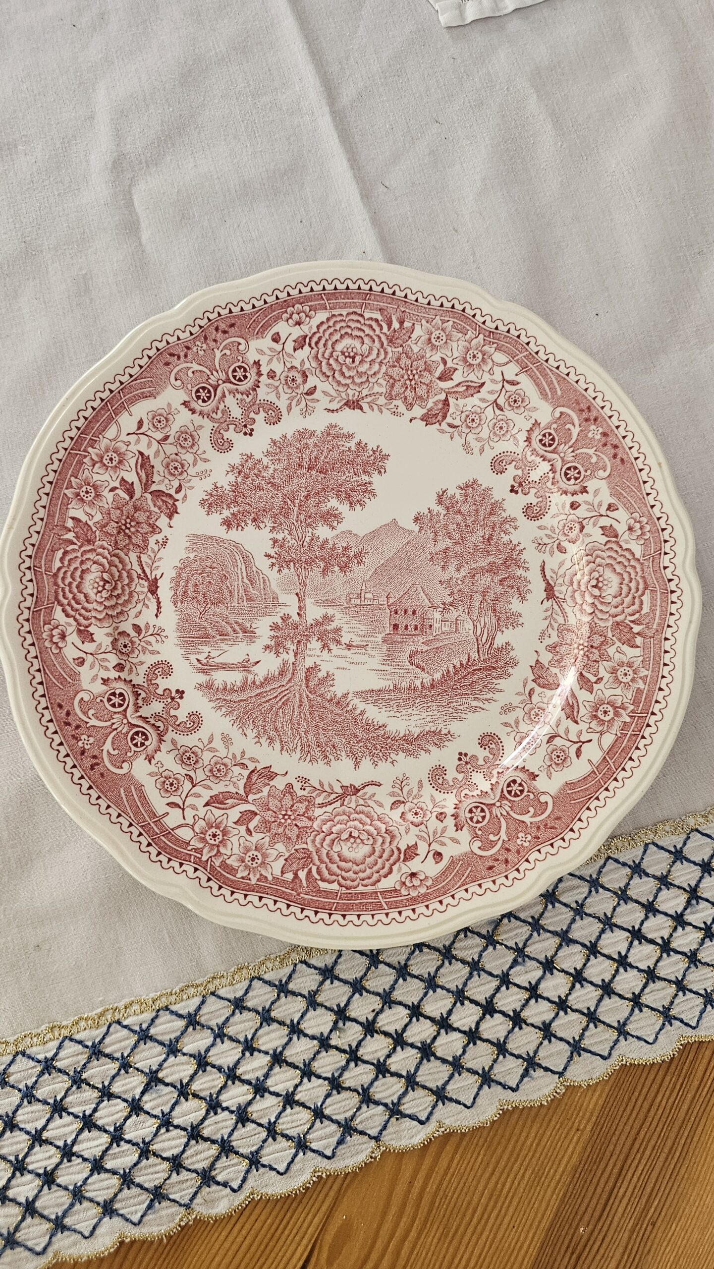 20260702_165410 Villeroy Boch Pembe Burgenland 19 cm pasta tabağı - Image 1