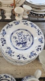 Echt Kobalt Soğan Desen 22 cm sulu yemek tabağı