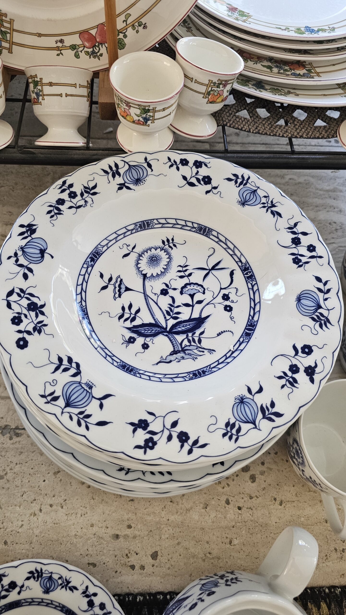20260718_152600 Echt Kobalt Soğan Desen 22 cm sulu yemek tabağı - Image 1