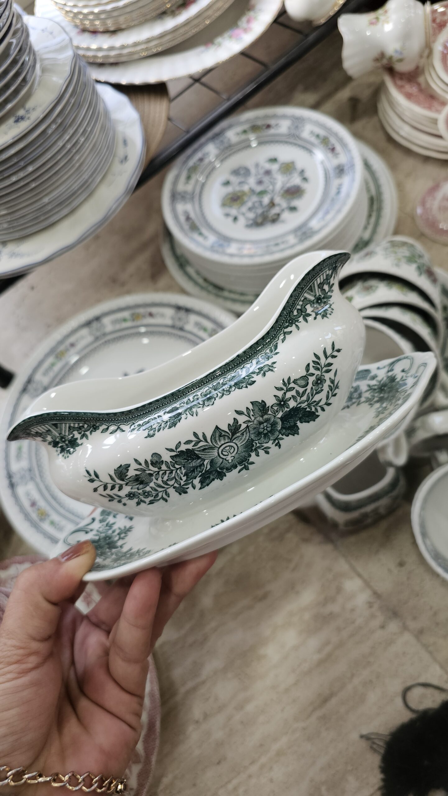 20260718_195736 Villeroy Boch Yeşil Fasan sosluk - Image 1
