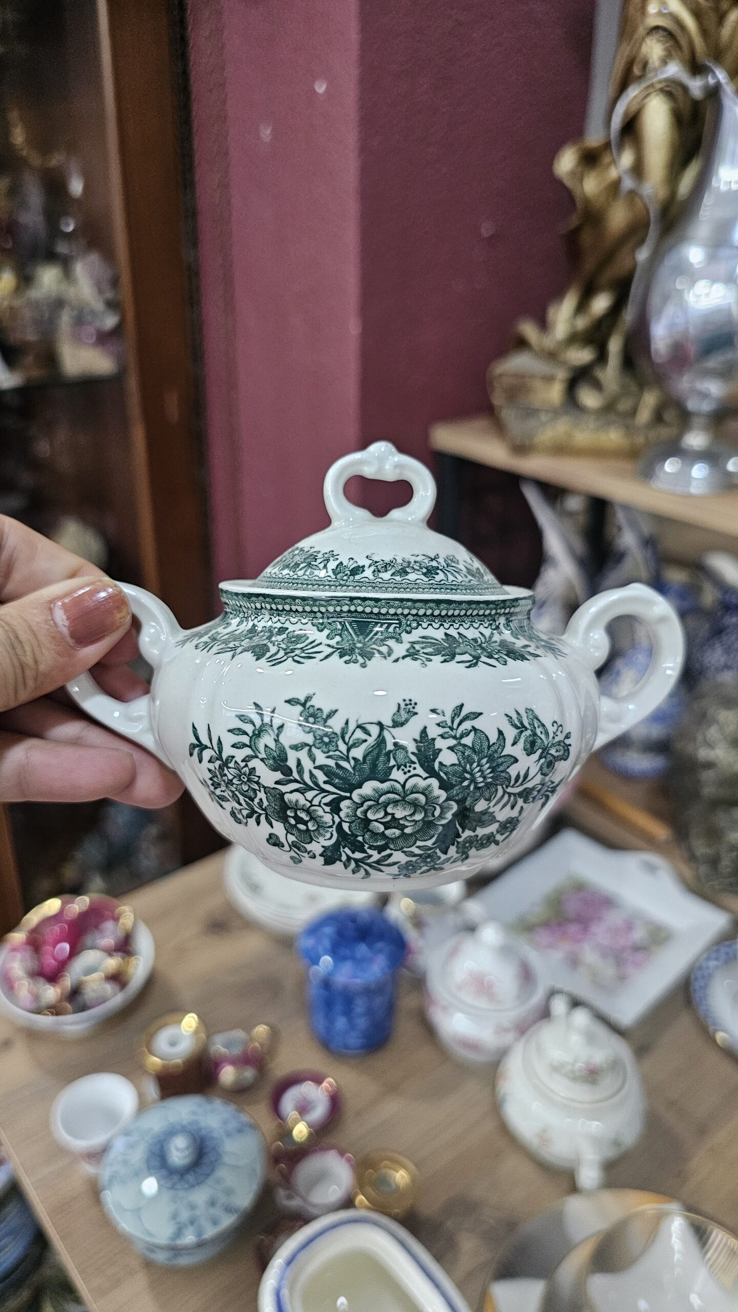 20260718_200810 Villeroy Boch Yeşil Fasan şekerlik - Image 1